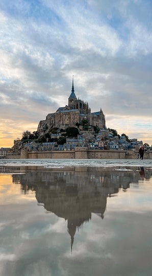 Bâtiment résidentiel en baie du Mont-Saint-Michel