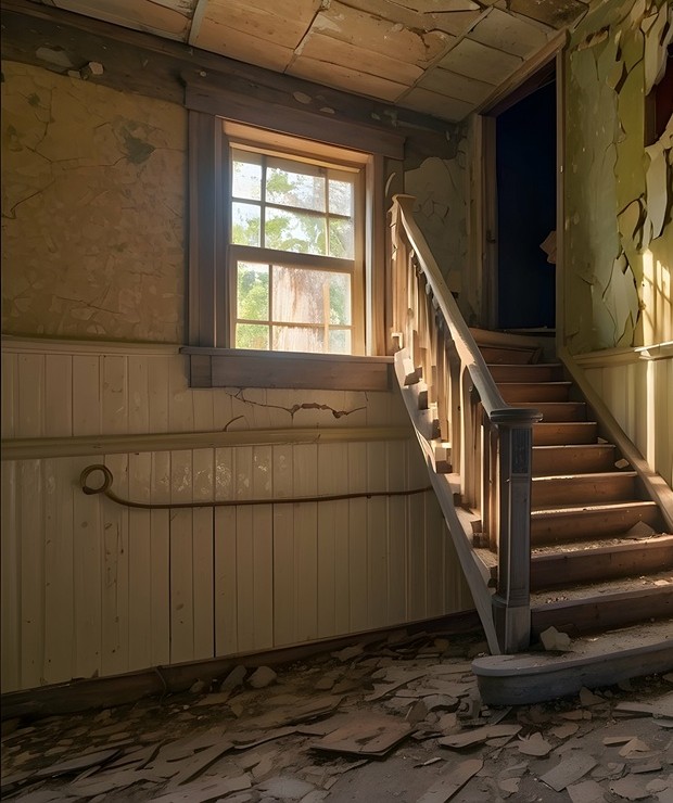 Diagnostiqueur immobilier inspectant une pièce